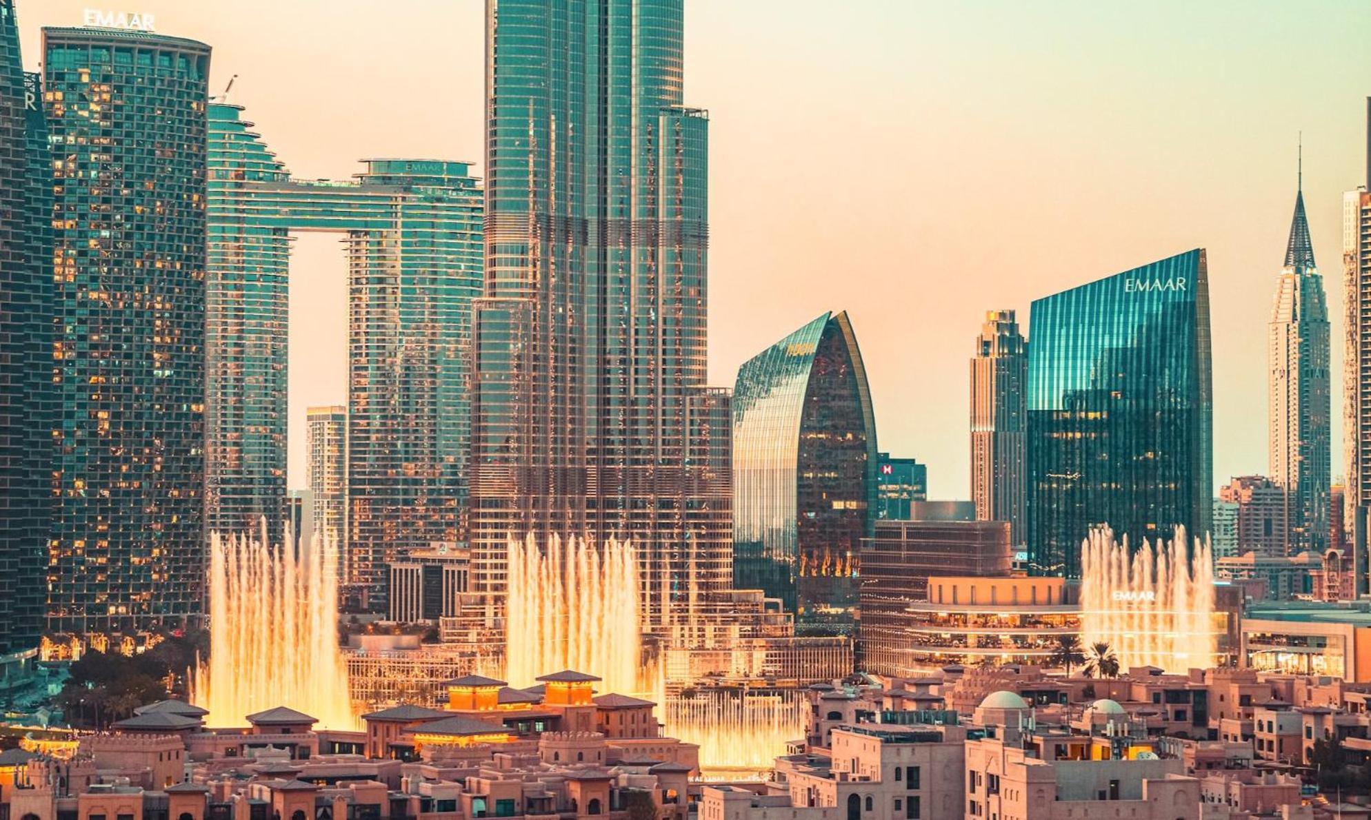Elite Royal Apartment - Panoramic Full Burj Khalifa, Fountain & Skyline View - Baron Дубай Экстерьер фото